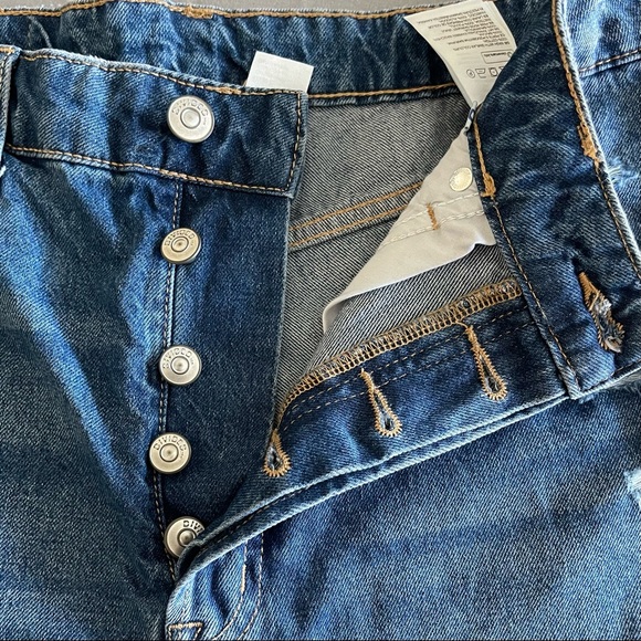 Divided Highwaist Distressed Button fly Jeans cutoff Shorts size US8 - Picture 10 of 14